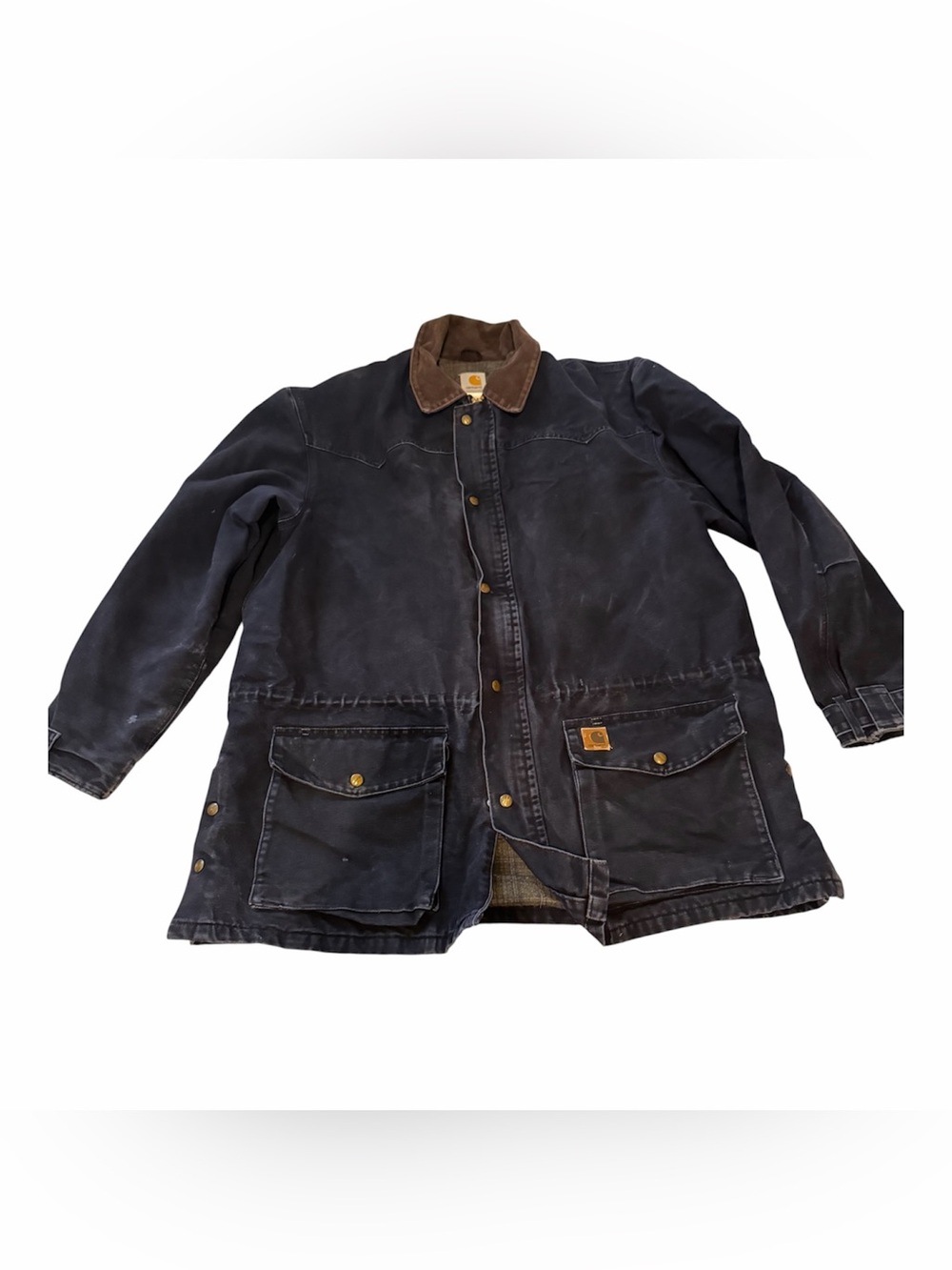 Carhartt Y2K 2003 C52 Duck Ranch Coat Navy Size XL No.ch2052